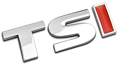 Leenax Enterprises 3D-Autoaufkleber LegierungMetall Buchstabe Emblem Abzeichen Aufkleber Deko Karosserie Heckklappe, für Volkswagen Sagitar Golf Magotan Tiguan,A