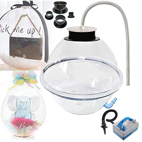 CHEMYO Ballonfüllmaschine mit Ballon-Expander oder Luftpumpe, Ballon-Expander-Stuffer für Rosenstrauß Hochzeit Weihnachten Geburtstagsfeier Geschenk,F