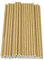 Haobase Lot de 50 pailles en papier biodégradables pour boire des cocktails, du café, des boissons froides (marron)
