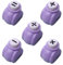 Stanzer Set,Blumen Ahornblatt Ente Delfin Stern Liebe Herzen Zahlen, 5 Stück Papierstanzer Motivlocher Stanzer Set, für Geschenkanhänger, Basteln, Scrapbooking, Fotos, Grußkarten
