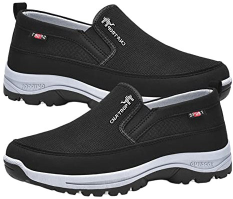 Zapatillas ortopédicas para hombre,Zapatillas ligeras sin cordones para hombre | Zapatillas transpirables para deportes al aire libre, senderismo, caminar