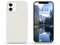 ONIRIX Coque Silicone Liquide Compatible avec iPhone 12 Pro Max Coque en Silicone Premium, Étui Protection Complète, Cover Antichoc à 3 Structure (Blanc)