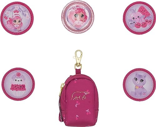 Beckmann, Mini Rucksack mit Buttons Cherry, Klettverschluss, Grundschule, 1. Klasse Zubehör, Red
