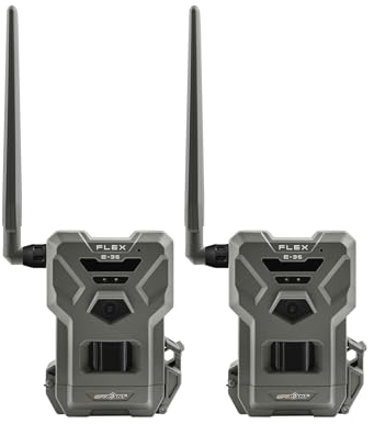 Spypoint Flex E-36 Twin Pack Wildkamera 36 Megapixel GPS Geotag-Funktion Grau-Oliv