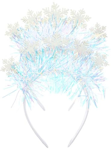 Beavorty 2 Stücke Weihnachten Stirnbänder Schneeflocke Strass Decor Haar Band Weihnachten Kopfschmuck