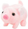 Sharplace Plüschtier Schwein, elektronisches Spielzeug, Schweinchen, lebensechtes interaktives Ferkel-Haustierspielzeug mit Geräuschen und Bewegungen für, ROSA