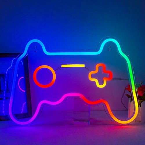 ineonlife Buntes Spielgerät Neonschild für Wanddekoration, luce al neon LED dimmerabile alimentata da USB per camera da letto soggiorno bambini bambini ragazze regalo, 15.3''x7.8''