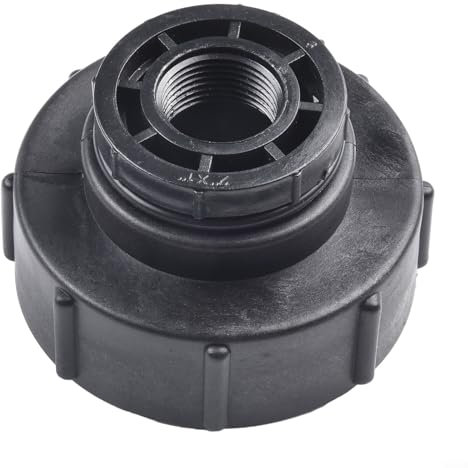 HOHOVYVY IBC-Adapter, IBC-Container-Adapter S100x8, Reduzierung, Grobes Innengewinde, Wassertank-Zubehör Für Gartenbewässerung(1inch)