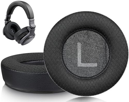 SOULWIT Almohadillas de Repuesto para Pioneer DJ HDJ-CUE1 Auriculares, Almohadillas con Espuma de Alta Densidad para Aislamiento del Ruido