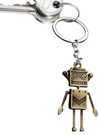 Porte-clés robot - Porte-clés en forme de robot, porte-clés ludique | Porte-clés mobile mains et pieds, décoration pour clés de maison et de voiture, idée cadeau amusante pour les amateurs de gadgets,