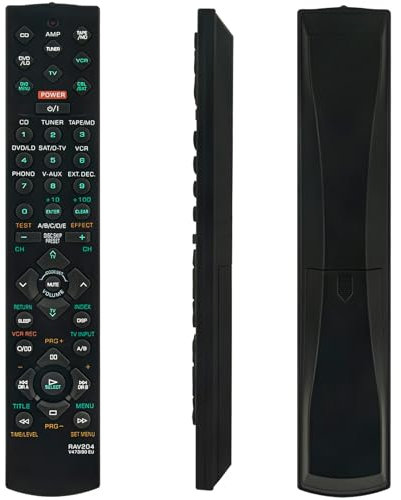 RAV204-V473190EU Ersetzte Fernbedienung Passend für Yamaha AV Receiver Remote Control RX-V395RDS RX-V800RDS RAV204 V4731900