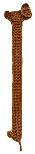 Furtryvl 2 Stück Häkel-Lesezeichen Dackel Lesezeichen Niedlich Häkeln Lesezeichen Einzigartige Hund Gestrickt Lesezeichen Lesezeichen zum Lesen Einzigartige Lesezeichen Handgemachte Häkeln