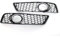PNBVW 1 paio di griglie a nido d'ape for fendinebbia paraurti anteriore auto for AA//u//d//i A3 8P 2009-2013 (numero parte: 8P0807682D)(Chrome Silver)