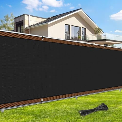 NZQXJXZ Zaunblende 1,8 x 15 m Gartennetz, Winddichter Sichtschutz Aus Hochwertigem Polyethylen Für Terrasse, Hinterhof Und Balkon, UV-Beständig, Reißfest, Mit Löchern Und Kabelbindern