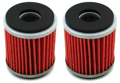 WPHYGMK Pezzi di Ricambio per motociclette 2X Filtro Olio per Yamaha per YZF R125 125 WR 125R 125X per YZ 250 250F 450F 450 WR250F WR450F WR250X WR250R YZ450F YZ250F YZ250 YFZ450 Riparazioni Facili