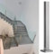 Palo Ringhiera Vetro Morsetto Corridoio Scala Atterraggio Ringhiera Balcone Ringhiera Di Vetro Post Argento Quadrato, Acciaio Inox Morsetti Per Pannelli Di Recinzione/Palo Corrimano, Per Piscina/Gua