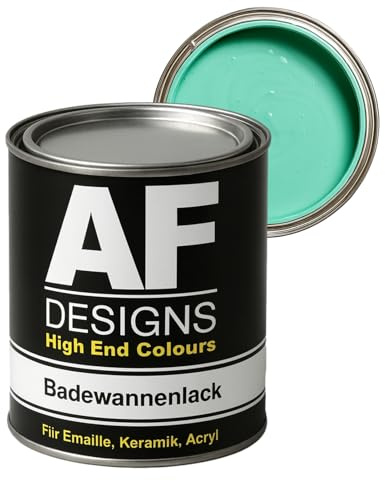 Alex Flittner Designs Badewannenlack in Lichtgrün RAL6027 hochglänzend | Hochwertiger 2K Badewannenlack mit Härter - Extrem strapazierfähiger Emaille - Lack für Badewannen, Duschen, Waschbecken und