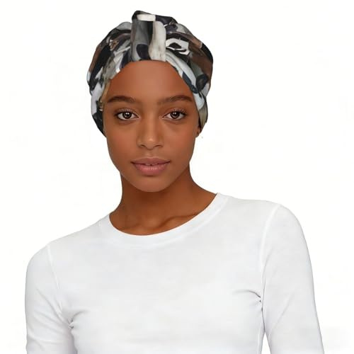 Animales de granja Vacas lecheras Vaca,Gorro de dormir suave para mujer, bandana, pañuelo elástico para la cabeza, gorro tipo beanie