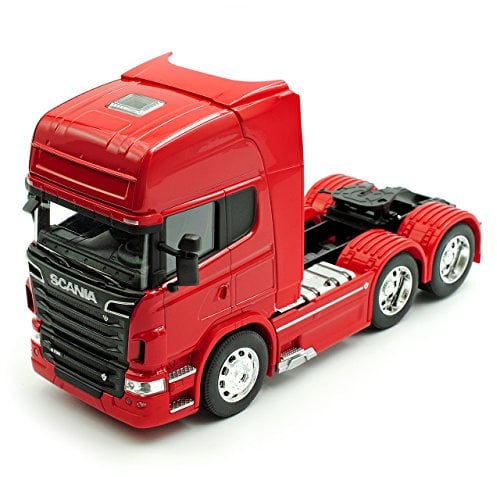 Welly Scania R-Serie R730 V8 3 Achsen Rot Ab 2005 Zugfahrzeug LKW Truck 1/32 Modell Auto