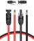 BougeRV Solarkabel 6mm² 3m mit PV Stecker IP67 Verbindungskabel Photovoltaik Solarkabel Solarstecker 10AWG Solarpanel PV Kabel 6mm2 3 Meter Rot + Schwarz 1 Paar Balkonkraftwerk