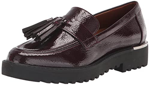 Franco Sarto Damen Carolynn Slipper, Burgunderroter Lack, 39 EU