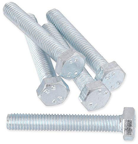 Merriway BH06949 - Bulloni a testa esagonale, in acciaio INOX 316 A4, M6 x 50 mm, confezione da 5, colore: Argento