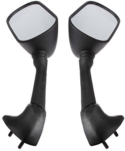 C-FUNN Rétroviseurs Latéraux Moto Noir pour 2000-2003 Yamaha Fzs600 Fazr YZF R6 YZF R1