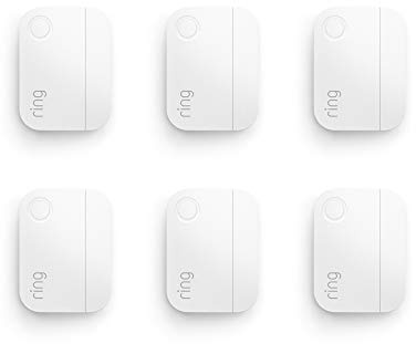 Ring Alarm Contact Sensor 6-Pack - 2nd Gen | Monitor 6 Doors or Windows | Instant Alerts | Approximately 3-Year Battery Life | Slim Design | Easy Installation | Base Station Required