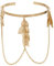 Elegantes Goldfarbener Armreif Mit Geometrischen Blättern Und Quasten Für Damen - Vielseitiger Schmuck Für Hochzeiten Partys Und Den Alltag