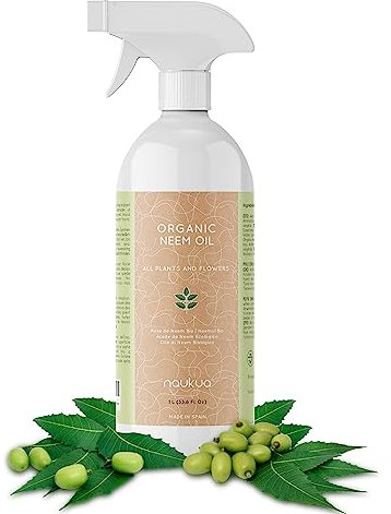 1L Huile de Neem Biologique - Plantes et Fleurs - 100% Naturel - Protection et Défense de tous les types de Parasites, d'Insectes et de Maladies - Intérieur et Extérieur - Spray Prêt à l'Emploi