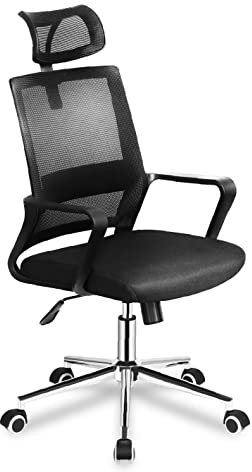 MARK ADLER Manager 2.1 | Chair pc Office ergonomisch bürostuhl chefsessel drehstuhl Stuhl buro gamingstuhl schreibtischstühle Moderne | Kopfstütze und Lendenwirbelstütze | 130 kg | Schwarz