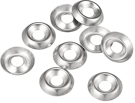 sourcing map #8 304 Stainless Steel Cup Washer Countersunk for Screw Bolt 50pcs