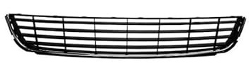 Rejilla de parachoques delantero central con moldura cromada compatible con Volkswagen Golf 6 2008-2012