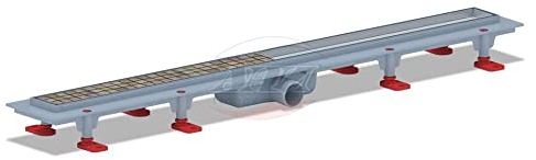 Befliesbar Duschrinne 850mm Bodenablauf Abflussrinne Duschablauf Ablauf Rinne