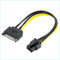 KWTOUL 1 cavo di alimentazione SATA maschio a femmina scheda grafica cavo di alimentazione Sata15 pin a 6 pin PCI Express scheda grafica video adattatore (20 cm)