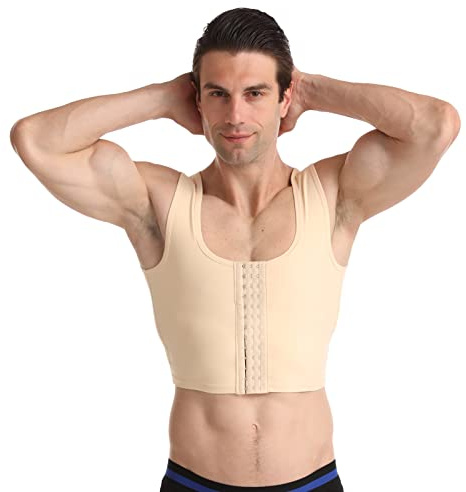 BaronHong Body Shaper Chest Binder Compressione Piatta 3 File Gilet Busto Busto Corsetto