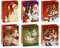 K3T Geschenktüten WEIHNACHTSMANN/NIKOLAUS, 12er Packung, Größe: Klein (HxBxT 14 x 11 x 6,5 cm), Art. Nr. 87027
