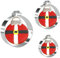3 Stücke Weihnachts Ornament Ausstecher Set, Edelstahl Verschiedene Größen, Glühbirnen Ausstechformen zum Backen