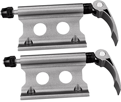 ULTECHNOVO 2pcs Quick Release Bike Rack Bicycles Fork Mount Deep Titanium Cycling Fork Rack Car Bike for Outdoor Transport
