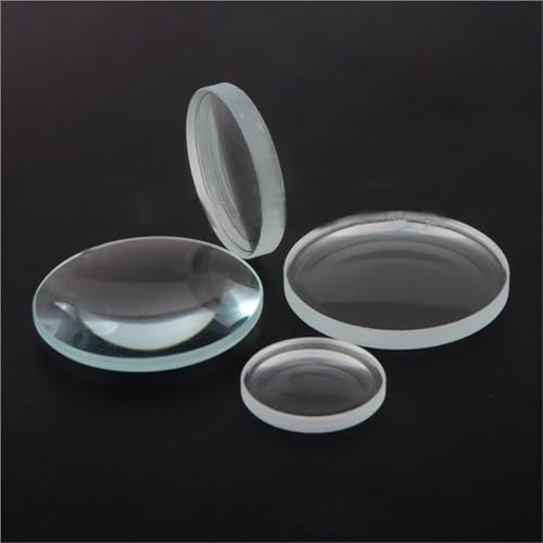 GatherTOOL 1PC Dia 30mm 40mm 50mm Glas Doppel Konvex Konkaven Glas Objektiv Brennweite 50mm /75mm /100mm /150mm/300mm Optik DIY Projektor (Size : Biconvex D30 F50)