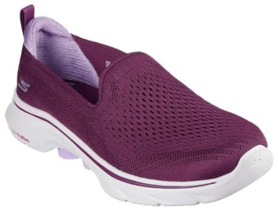 Skechers Go Walk 7 Viña, Zapatillas Mujer, Purple, 38.5 EU