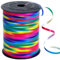 RIBBOOO 1/5 Zoll 500 Yards Regenbogen Curling Band, glänzende dunkle mehrfarbige Band für Handwerk, Ballon Schnur, Geschenkverpackung, Halloween Weihnachtsfeier Dekor
