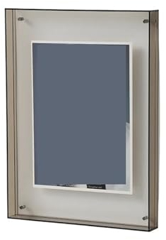WLLKIY Transparenter Acryl-Fotorahmen, DIY-Poster, Malerei, Halle, Schlafzimmer, Wanddekoration, Ins-Stil, Tisch-Bilderrahmen Multifunktional(Gray,11x14cm)