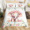 Bettwäsche 135x200,Rosa Elefant Kind Bettwäsche Set,Bettbezug aus Mikrofaser mit 1 Kissenbezug,Bettbezug mit Reißverschluss,Einzelbett Bettwäsche Set