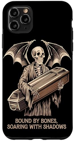 iPhone 11 Pro Max Satanic Skeleton Coffin Goth Skull Case