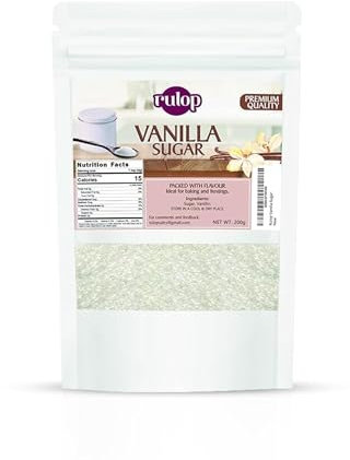 Rulop Premium Vanilla Sugar 200g, for Baking, Home Cooking, Coffee, Cocktails, Cakes & Dessert Making 200gm(Pack of 2)
