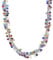 Multi-Color Murano Style Glass Bead Necklace – Pure White Stainless Steel – 20 Inches with 2-Inch Extender – 150 Handcrafted Murano Beads – Lobster Clasp – Colorful Statement Jewelry for Women