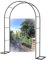 Arco da Giardino per Rampicanti Sostegno Pergolato in Metallo per Rose Fiori Piante Vite Decorazione Viali Ideale per Matrimoni Arco per Rosa Decorationi 200/220/230cm(Black,80W x 200H cm)