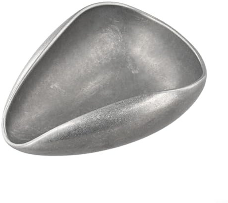 Taza dosificadora de granos de café, bandeja dosificadora de acero inoxidable con diseño redondo cónico del canalón para medir granos de café y nueces
