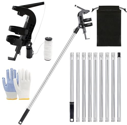 4m Sprühdosen Verlängerungsstangen Adapter Einstellbarer Winkel Sprühstange | Wespen-Spray Verlängerungsstab mit Teleskopstange Thread 3/4, Sprühdosenverlängerung für Wespenschaum/Wespen Power Spray